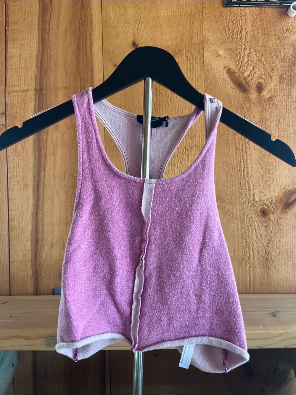 Urban Outfitters Light Purple and Pink Racerback Crop Tank